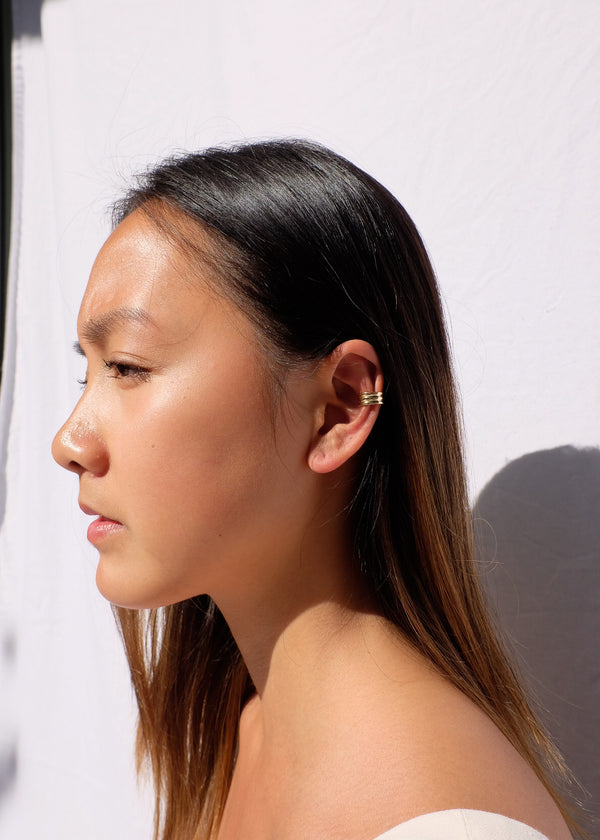 Column Ear Cuffs in Gold - Renah Jae