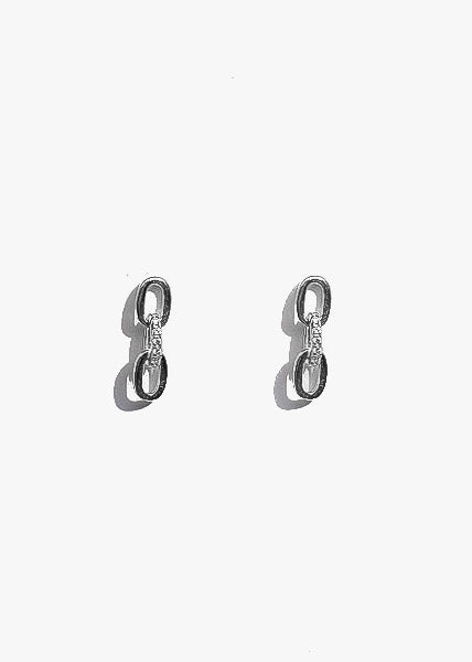 Small Chain Earrings in Silver