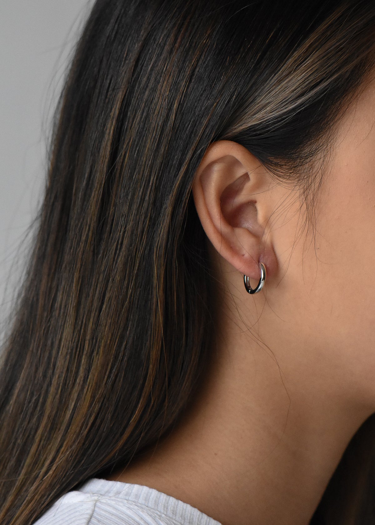 Baby Janelle Hoops in Silver