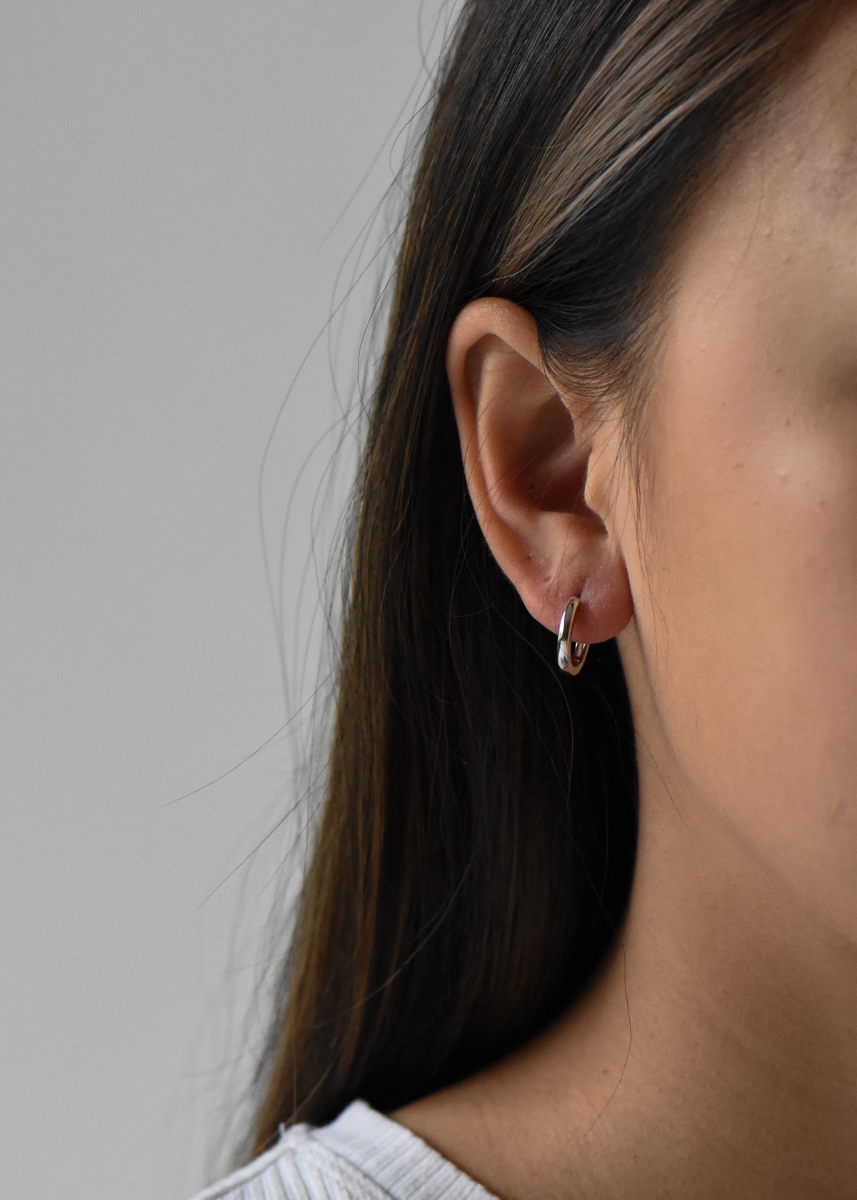 Baby Janelle Hoops in Silver