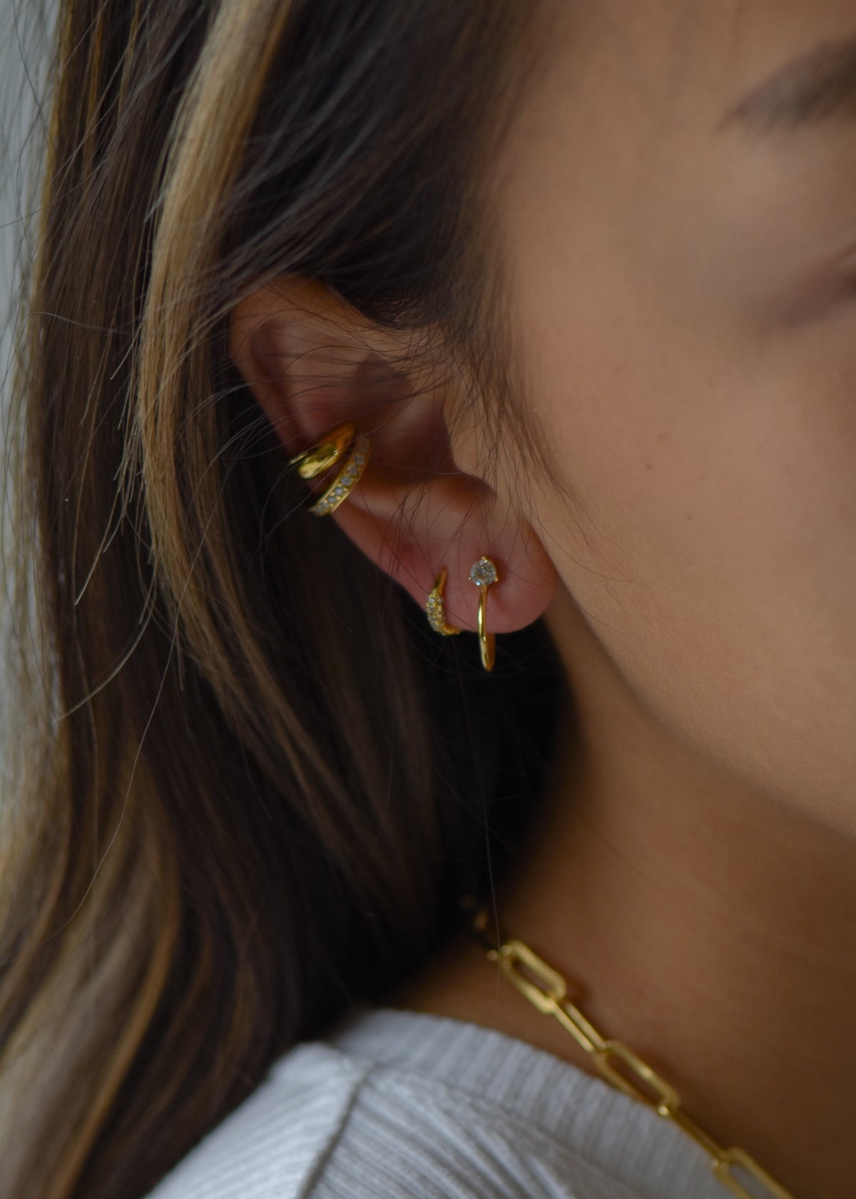 Paloma Ear Cuff in Gold