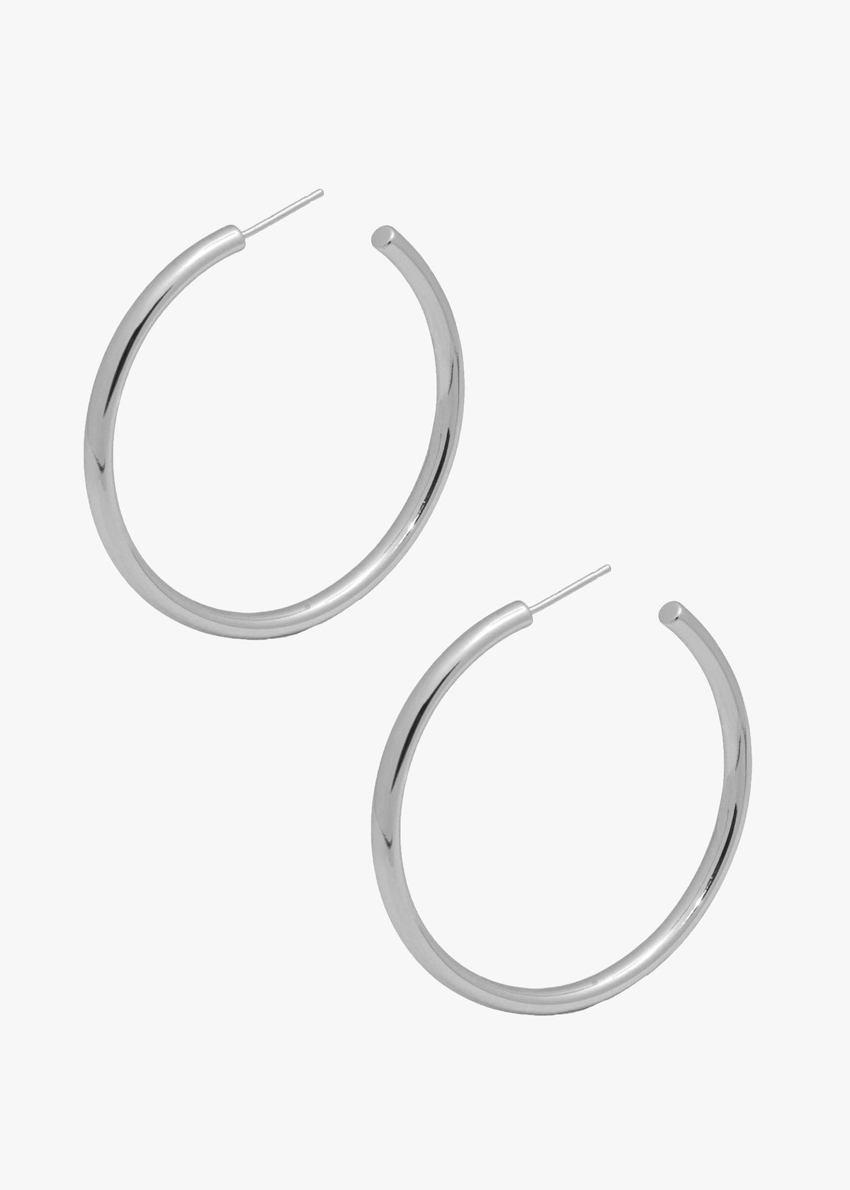 Celine Hoops in Silver