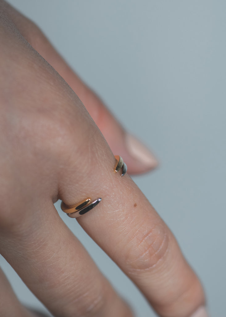 Claw Band Ring in Silver