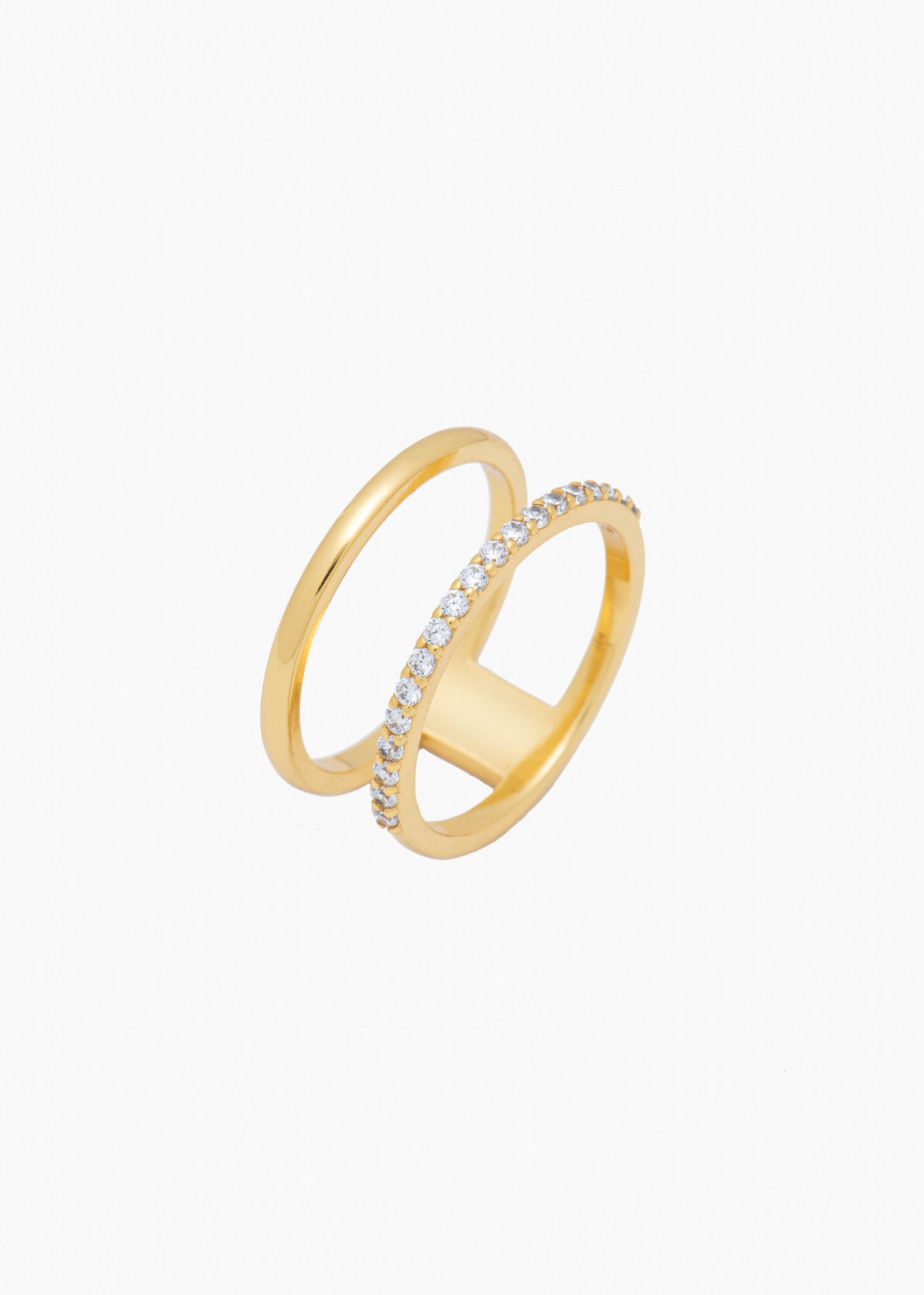 Double Band Ring in Gold