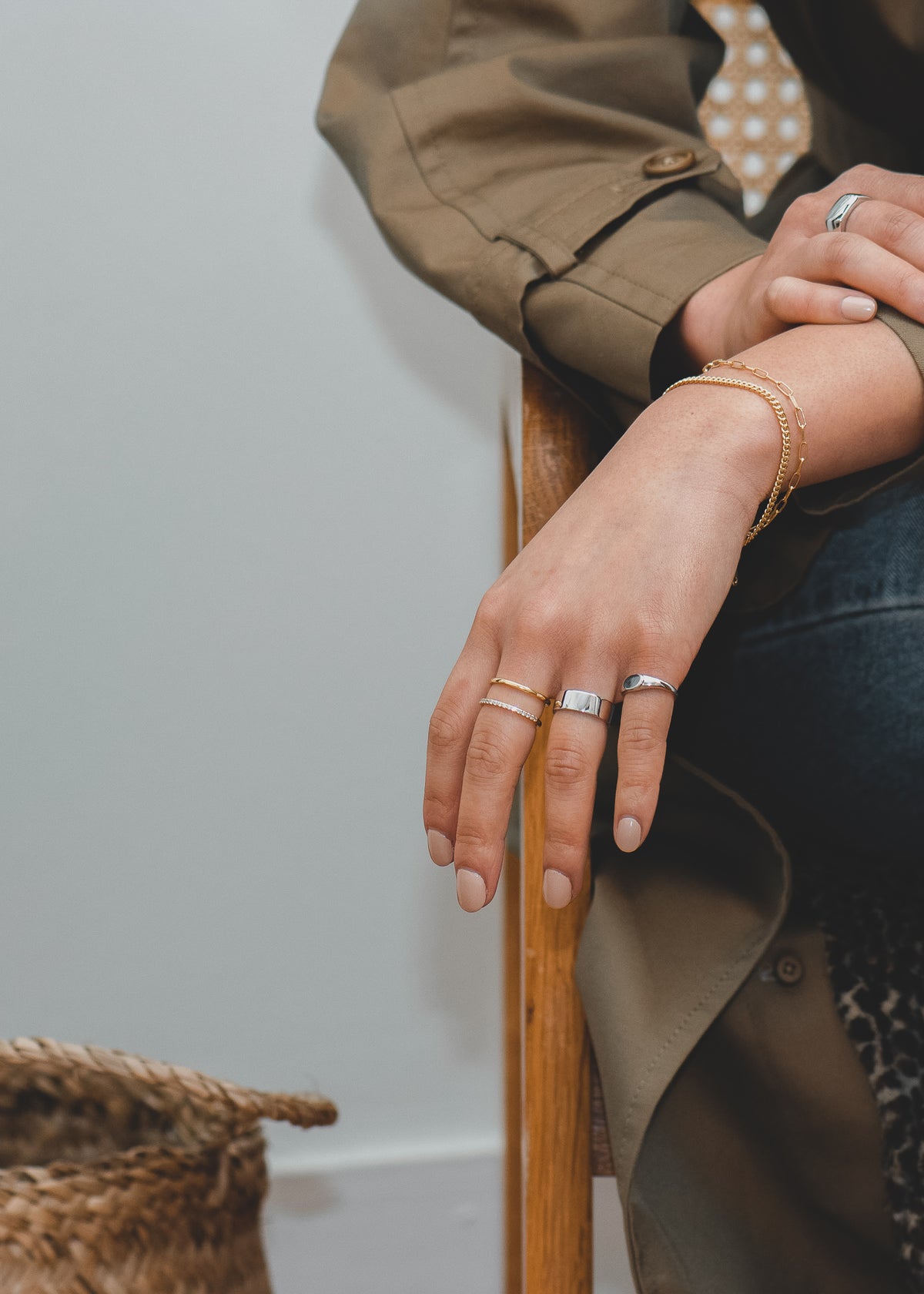 Double Band Ring in Gold