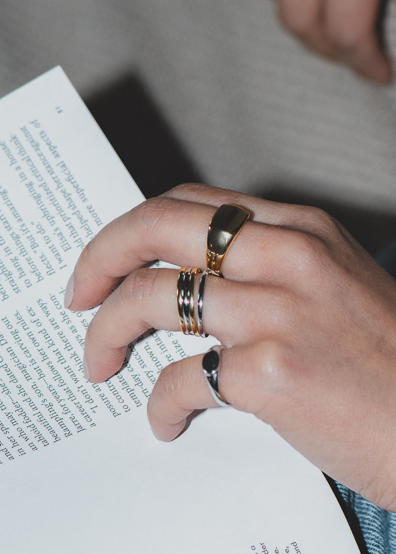 Square Band Ring in Gold