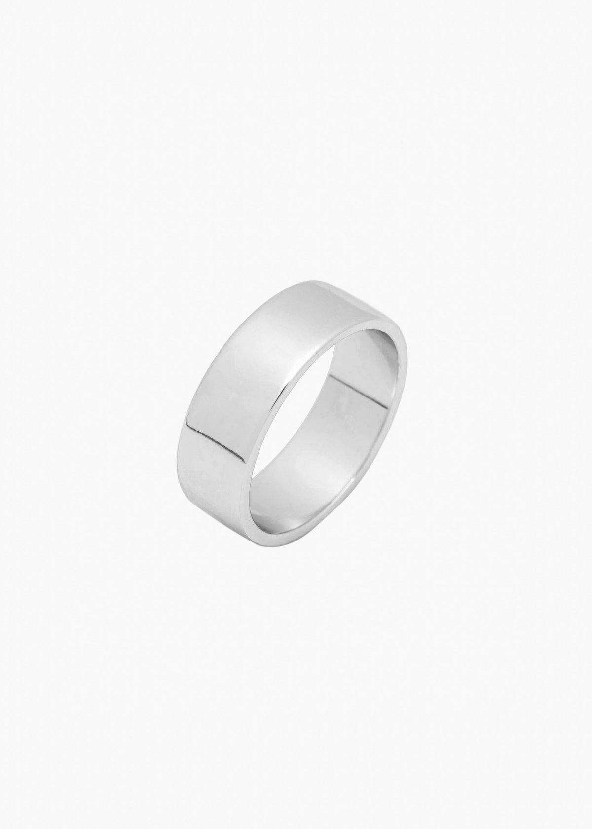 Wide Band Ring in Silver